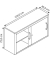 Schiebet&uuml;renschrank C 2000 Acurado 5723-00|S10376, abschlie&szlig;bar, 2 OH, lichtgrau, 120x72x40cm (BxHxT)